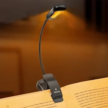 Vekkia Amber Rechargeable 7 - Led Eye - Care Book Light with Blue - Light Blocking, 3 Levels, 1600K ...