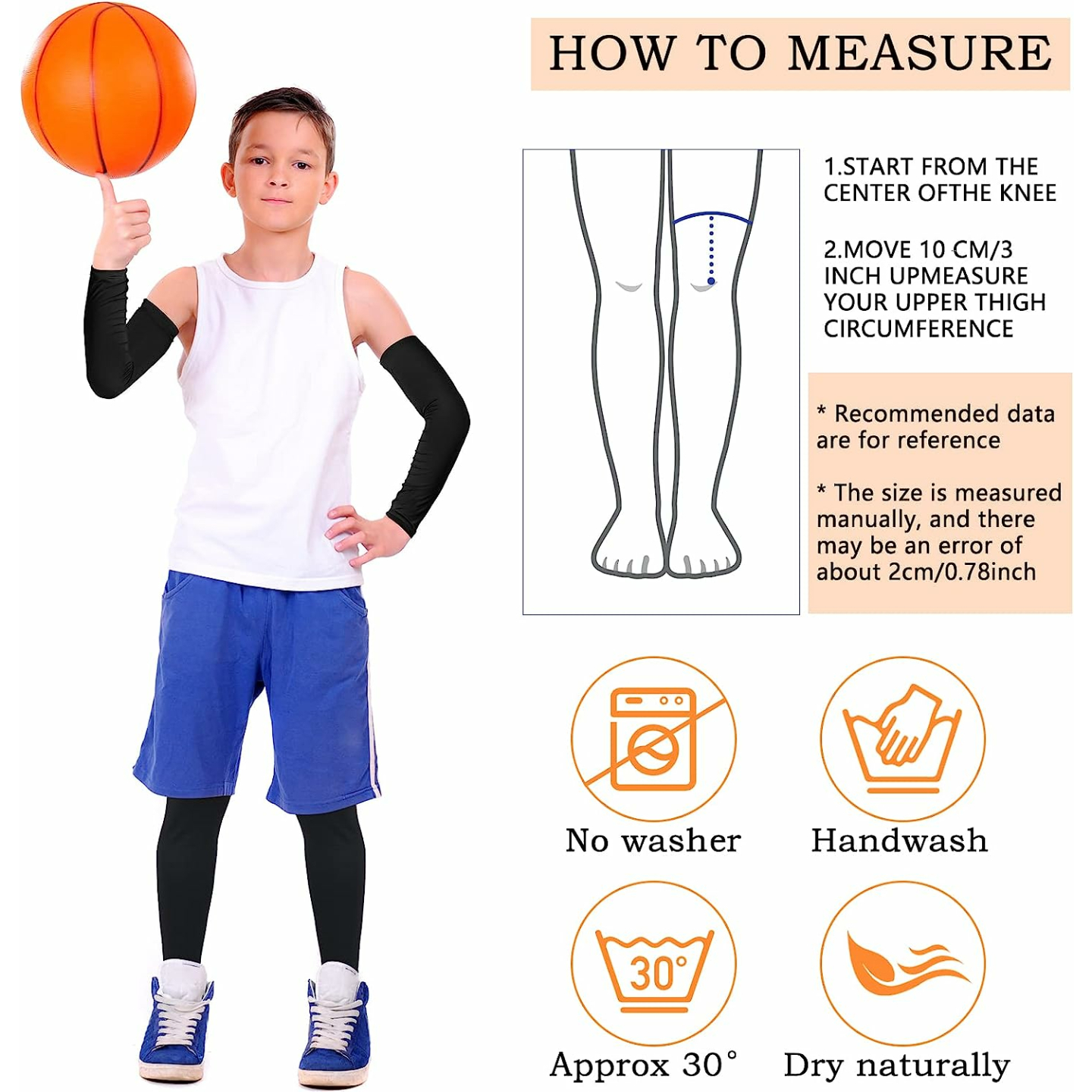 Geyoga Kids Compression Sleeves for Cycling & Basketball