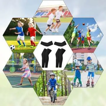 Geyoga Kids Compression Sleeves for Cycling & Basketball