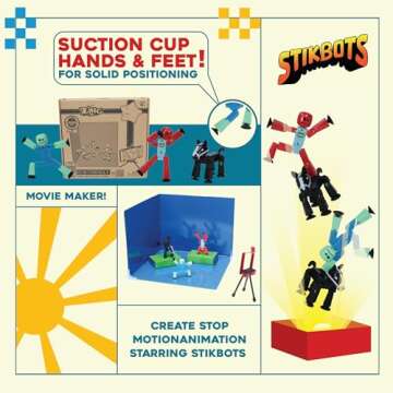Zing Stikbot Animation Set for Creative Kids Ages 4+