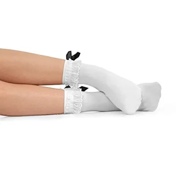 Skeleteen Ruffle Anklet Socks - Stylish & Frilly Accessories