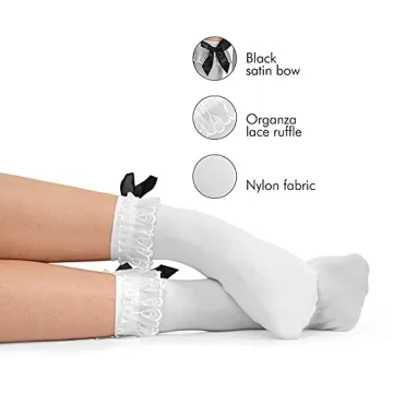 Skeleteen Ruffle Anklet Socks - Stylish & Frilly Accessories