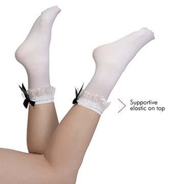 Skeleteen Ruffle Anklet Socks - Stylish & Frilly Accessories