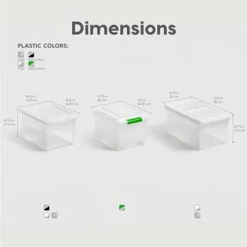 IRIS USA File Box Plastic File Organizer for Letter/Legal File, Document Box, Storage Bin Tote Organizer with Durable and Secure Latching Lid, Stackable, Nestable, BPA-Free, Black 35 Qt. 4 Pack