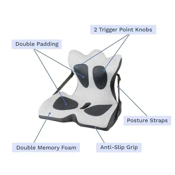 Lifted Lumbar Comfort Cushion for Back Pain Relief