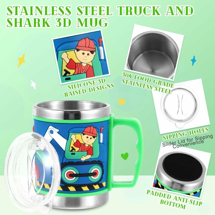 Kids Unicorn Truck Shark 10 oz Insulated Tumbler