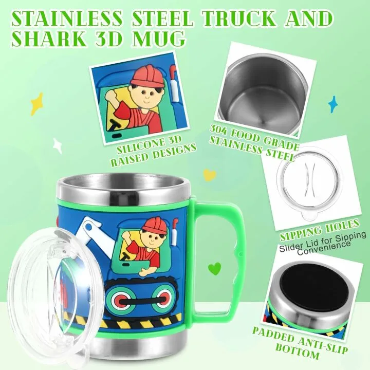 Kids Unicorn Truck Shark 10 oz Insulated Tumbler