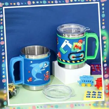 Kids Unicorn Truck Shark 10 oz Insulated Tumbler