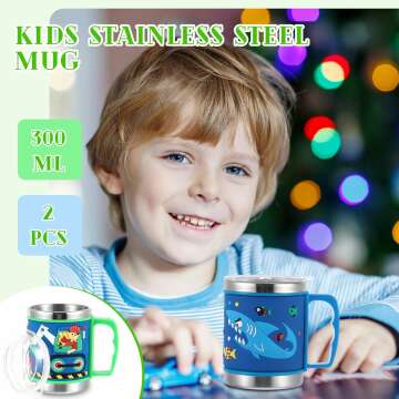 Kids Unicorn Truck Shark 10 oz Insulated Tumbler