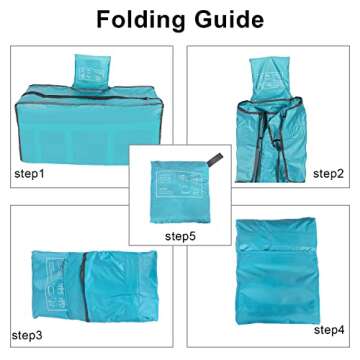 BUYOOKAY Large Duffle Bags,75L Foldable Duffel Bags for Traveling,Lightweight with Water Rresistant for Camping Carry on Travel Bag