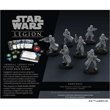 Star Wars Legion Snowtroopers EXPANSION | Two Player Battle Game | Miniatures Game | Strategy Game for Adults and Teens | Ages 14 and up | Average Playtime 3 Hours | Made by Atomic Mass Games