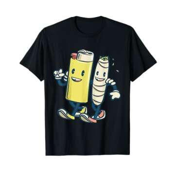 Lighter Joint Friends 420 Smoking Weed Cannabis Marijuana T-Shirt