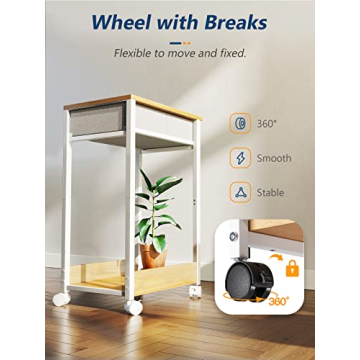 KKL Printer Stand with Storage for Home Office