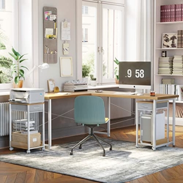 KKL Printer Stand with Storage for Home Office