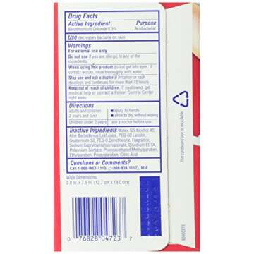 Wet Ones Antibacterial Hand and Face Wipes Singles, 24 Count (Pack of 5)