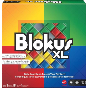 Mattel Blokus XL Strategy Board Game - Family Fun with Oversized Pieces