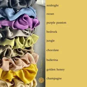 Premium 25 Momme Silk Scrunchies for All Hair Types