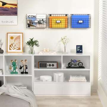 X-cosrack Detachable Hanging Wall Files Rack&3-Tier Metal Folder Wall File Holder with Tag Slot Mounts on Wall and Door for Office, Home, and Work Easy Organizing,Black(Patent Pending)