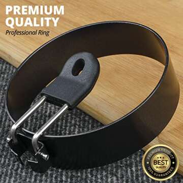 FUNUTTERS Egg Rings, 3.5'', Nonstick, Professional and Large, Stainless Steel Egg Rings For Frying E...