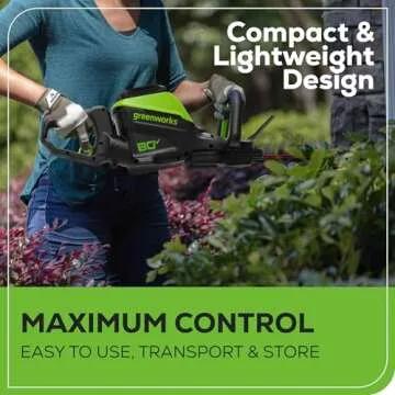 Greenworks 80V 26" Brushless Hedge Trimmer with Battery
