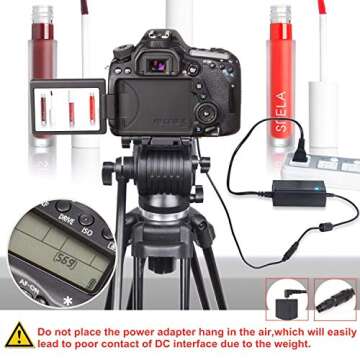 Kimaru ACK-E6 AC Adapter Kit for Canon Cameras