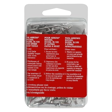 Arrow RMA1/8IP Aluminum Pop Rivets - 100-Pack for Repair