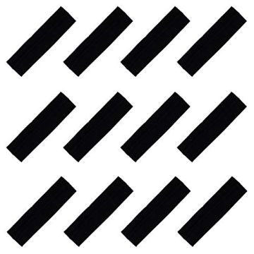 Kenz Laurenz Soft and Stretchy Elastic Cotton Headbands, Pack of 12, Available in LOTS of COLORS (12...