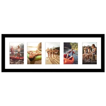 Stylish Americanflat 8x24 Collage Picture Frame - Fits 5 Photos