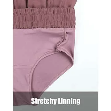 BMJL Women's High Waisted Running Shorts with Pockets