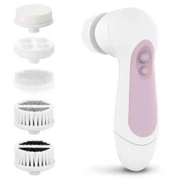 Cleansing Spin Brush Set with 5 Brush Heads