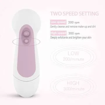 Cleansing Spin Brush Set with 5 Brush Heads