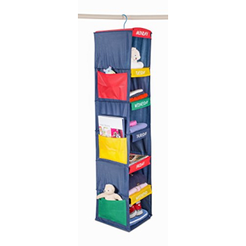 Kids Closet Organizer Weekly Clothing Shoe Storage 11x11x48