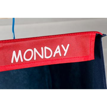 Kids Closet Organizer Weekly Clothing Shoe Storage 11x11x48