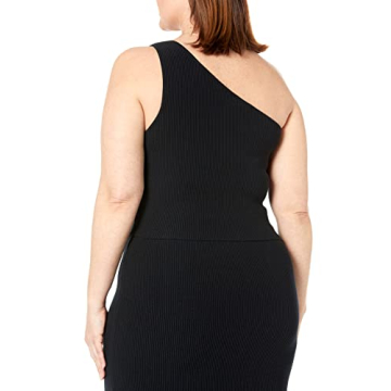 Kofi Asymmetrical Cropped Sweater by The Drop in Black