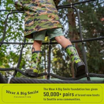 Western Chief Boys Waterproof Printed Rain Boots - Camo