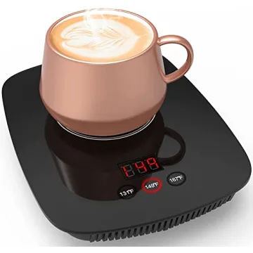 nicelucky Coffee Mug Warmer for Desk 25 Watt Electric with Adjustable Temperature from 131 to 167 de...