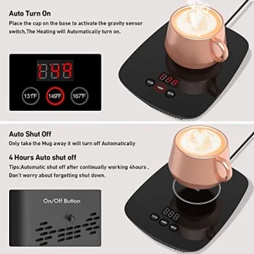 nicelucky Coffee Mug Warmer with Adjustable Temperature Features