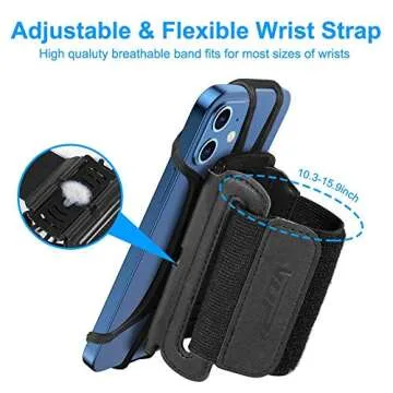 VUP Wristband Phone Holder for iPhone & Android 4-6.7inch