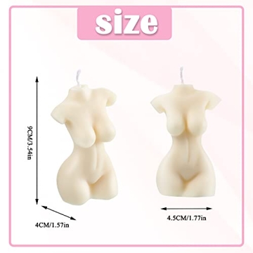 Chic Body-Shaped Soy Candles for Stylish Home Decor
