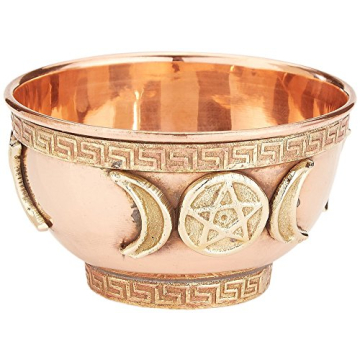 Copper Offering Bowl 3", Great for Altar use, Ritual use, Incense Burner, smudging Bowl, Decoration ...