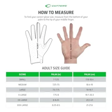 CUTTERS Game Day Football Gloves with Superior Grip and Comfort