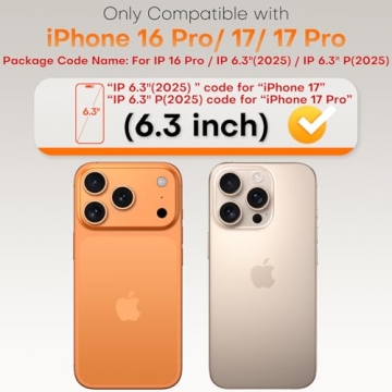 TOCOL for iPhone 17 Screen Protector 6.3 inch 9H Hardness Military Grade Shatterproof HD Tempered Gl...