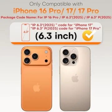 TOCOL for iPhone 17 Screen Protector 6.3 inch 9H Hardness Military Grade Shatterproof HD Tempered Gl...