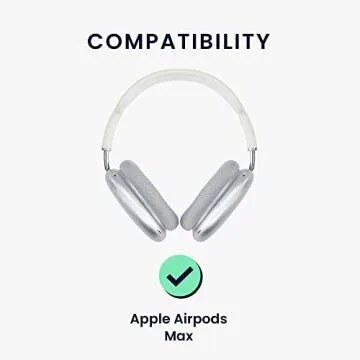 kwmobile Headband Cover Compatible with Apple Airpods Max - Headphones Cover Protector Silicone - White