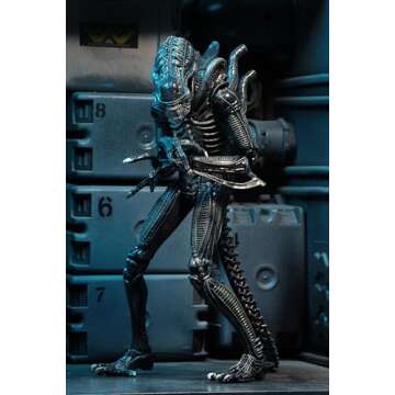 NECA - Alien- 7" Scale Action Figures - Ultimate Warrior - (1986) Blue Alien