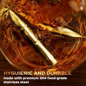 Gifts for Men Dad Husband, Whiskey Stones, Unique Valentine Anniversary Birthday Gift Ideas for Him Boyfriend, Man Cave Stuff Cool Gadgets Retirement Bourbon Presents for Uncle