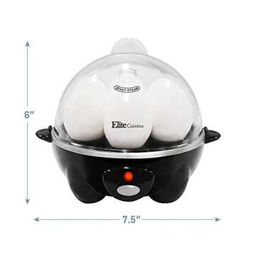 Elite Cuisine EGC-611B Egg Cooker: Quick & Perfect Eggs