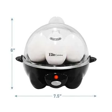 Elite Cuisine EGC-611B Egg Cooker: Quick & Perfect Eggs