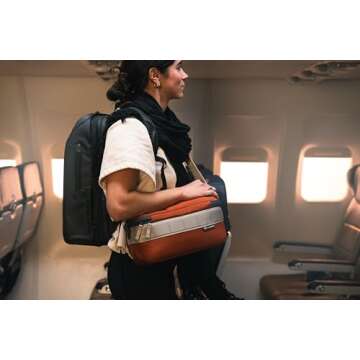 NOMATIC Luma Camera Sling - Camera Bags for Photographers - Travel Sling Bag (9L, Rust)