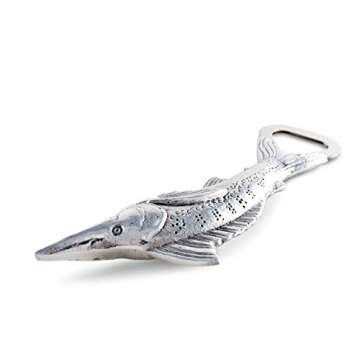Arthur Court Cool Bottle Opener - Marlin Fish Design, Ideal Father's Day Gift for Men, Fishermen, Hunters - Stainless Steel Head, Easy Care, Comes in Gift Box